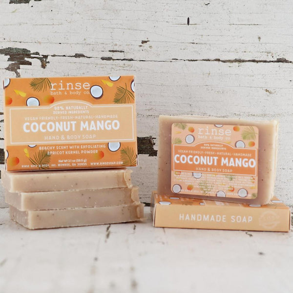 Mini Coconut Mango Soap - wholesale rinsesoap