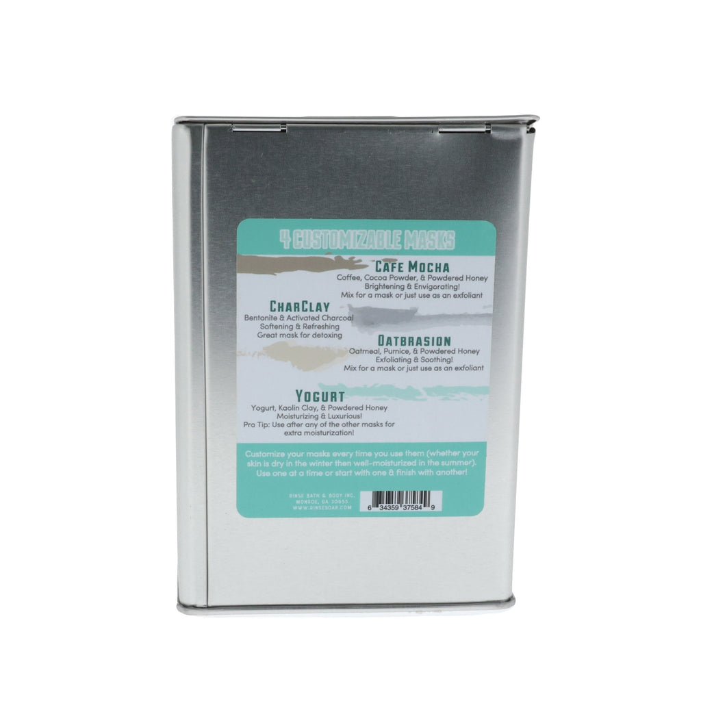 Facial Mask 4 Pack Tin - Rinse Bath & Body Wholesale
