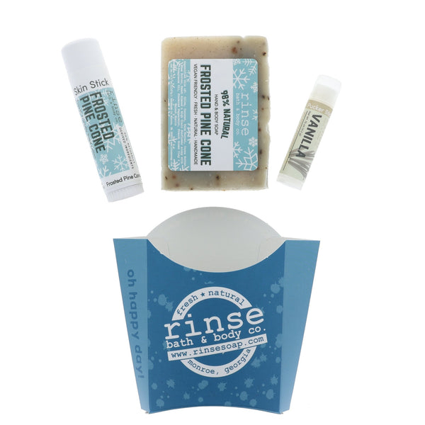 Frosted Pine Cone Holiday Fry Bundle - Rinse Bath & Body Wholesale