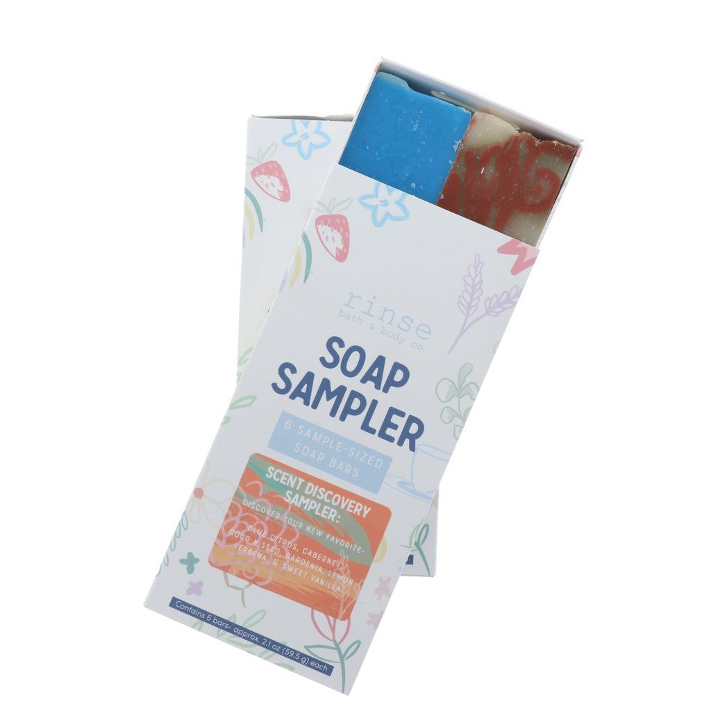 Scent Discovery Soap Sampler Box (6 Half Bars) - Rinse Bath & Body Wholesale