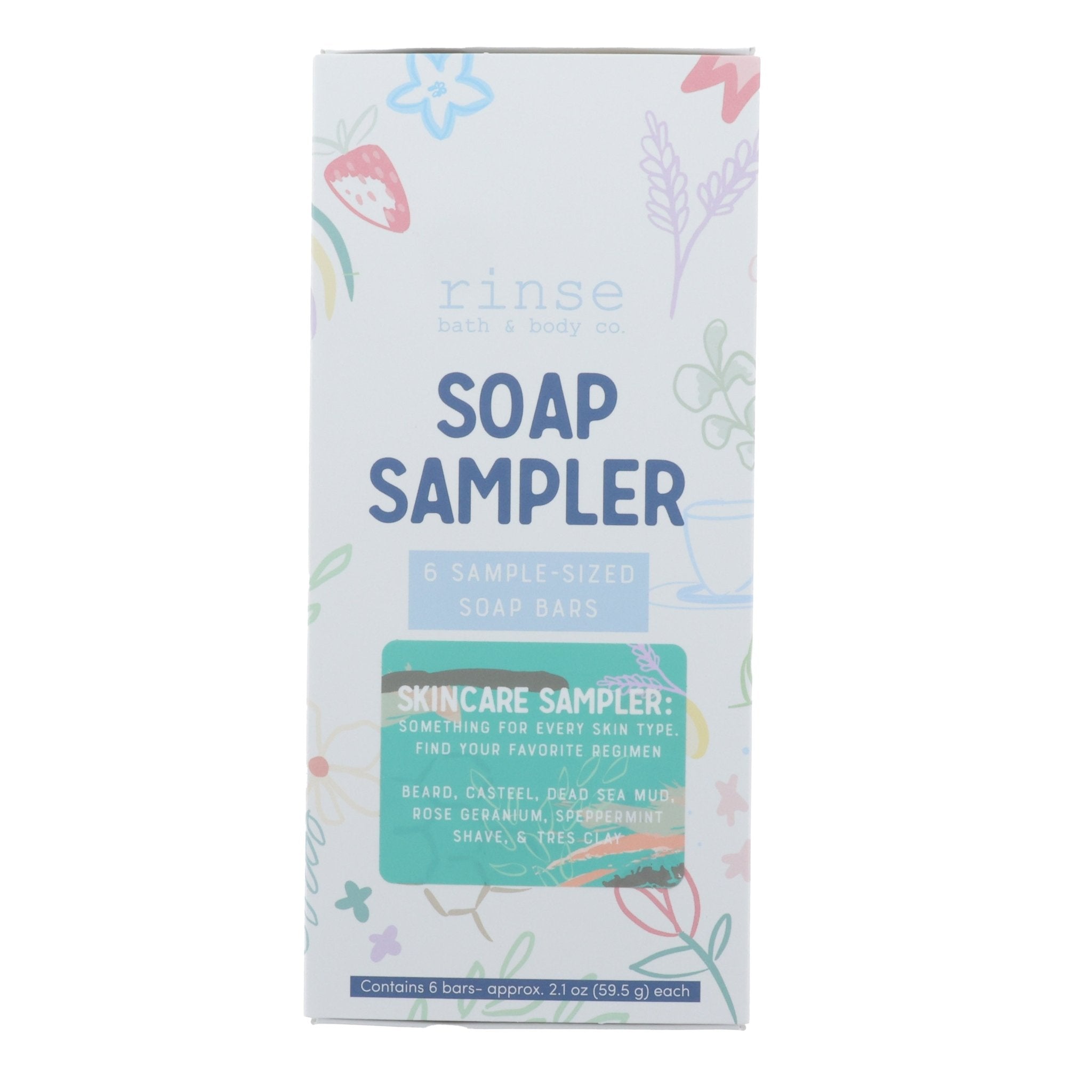 Skincare Soap Sampler Box (6 Half Bars)