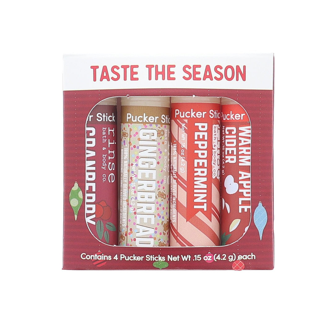 Taste the Season Pucker Set (season inspired lip balms) - Rinse Bath & Body Wholesale