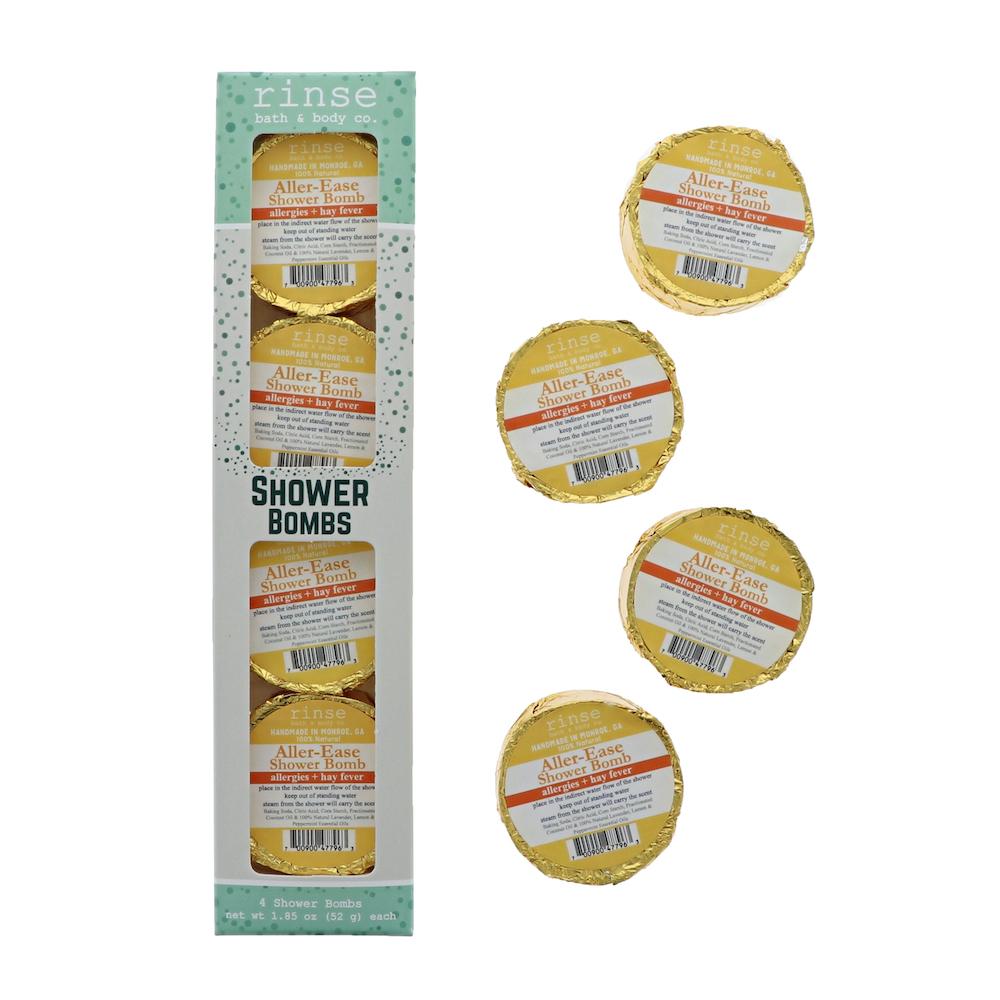 4 Pack Shower Bomb Box - Aller-Ease - wholesale rinsesoap