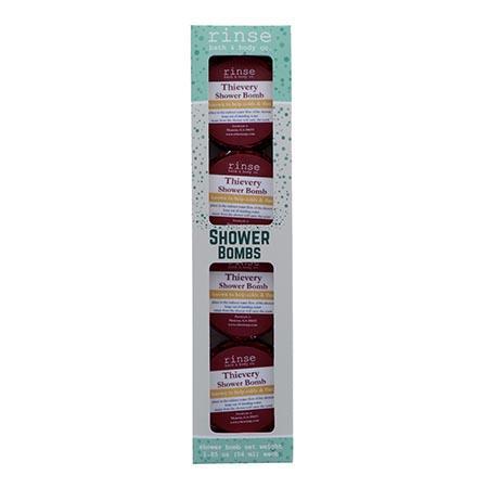 4 Pack Shower Bomb Box - Thievery - wholesale rinsesoap