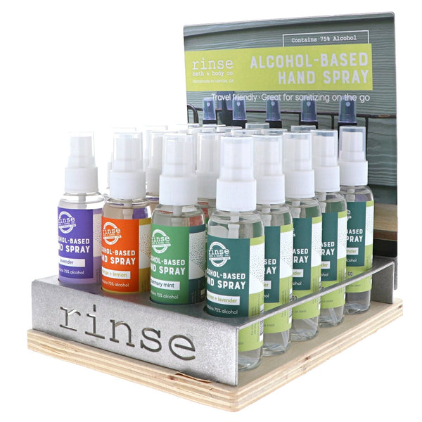 Alcohol-Based Hand Spray Display - Filled - wholesale rinsesoap