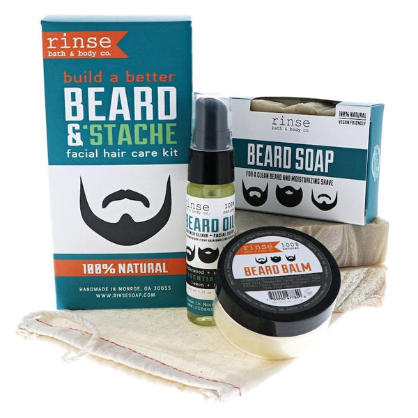 Beard & Stache Kit - wholesale rinsesoap