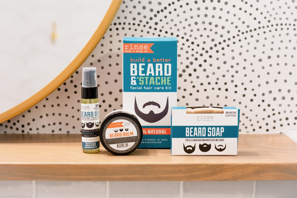 Beard & Stache Kit - wholesale rinsesoap