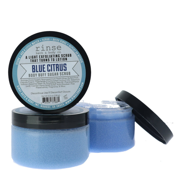 Blue Citrus Body Buff - wholesale rinsesoap