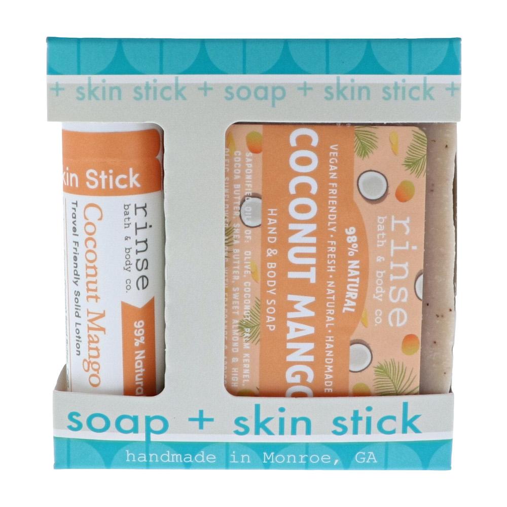 Coconut Mango Soap + Skin Stick Box - wholesale rinsesoap
