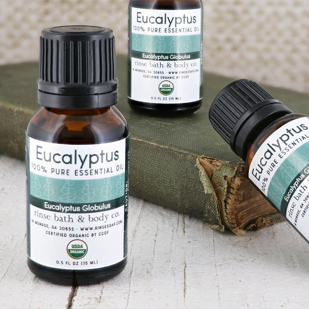Eucalyptus Essential Oil - Certified Organic - wholesale rinsesoap