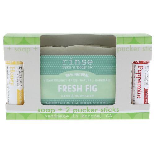 Fresh Fig Soap + Pucker Stick Box - wholesale rinsesoap