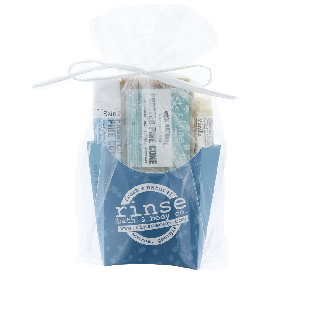 Frosted Pine Cone Holiday Fry Bundle - wholesale rinsesoap