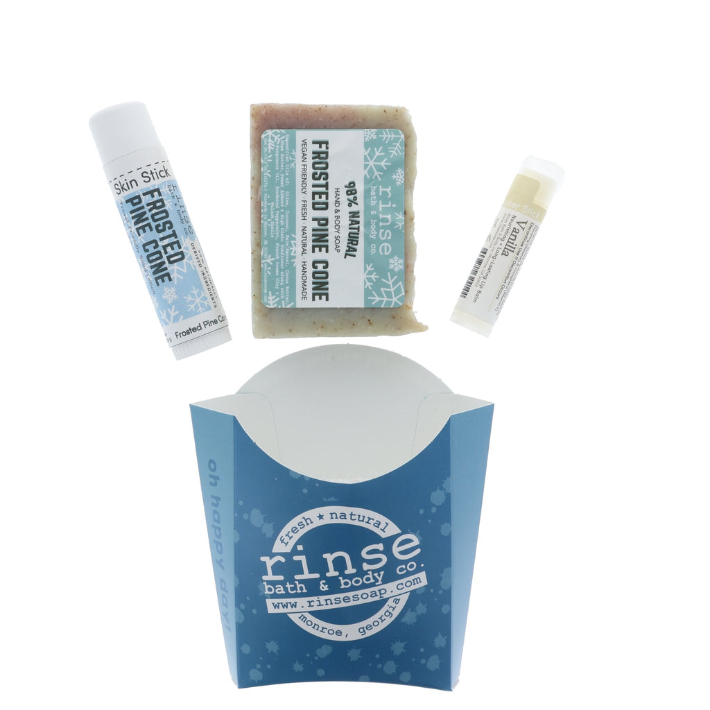 Frosted Pine Cone Holiday Fry Bundle - wholesale rinsesoap