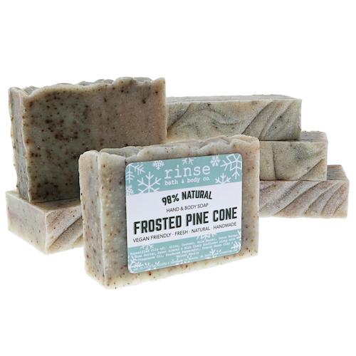 Frosted Pine Cone Soap - wholesale rinsesoap