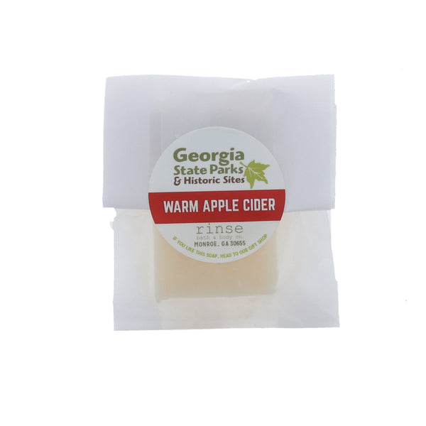 Georgia State Parks- Warm Apple Cider Soap 1/4 Bar - Rinse Bath & Body Wholesale