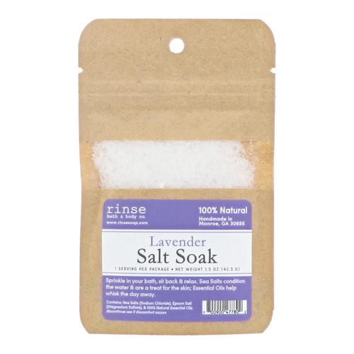 Lavender Soaking Salts - wholesale rinsesoap
