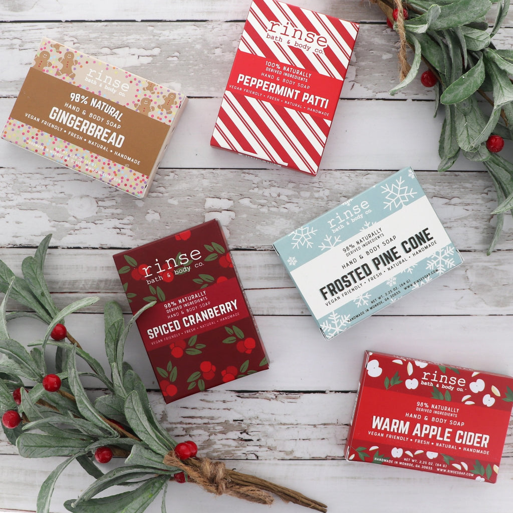 Mini Holiday Bars - 48 Assorted (10- FP, PATTI, SPCR; 9-GB, WAC) - wholesale rinsesoap