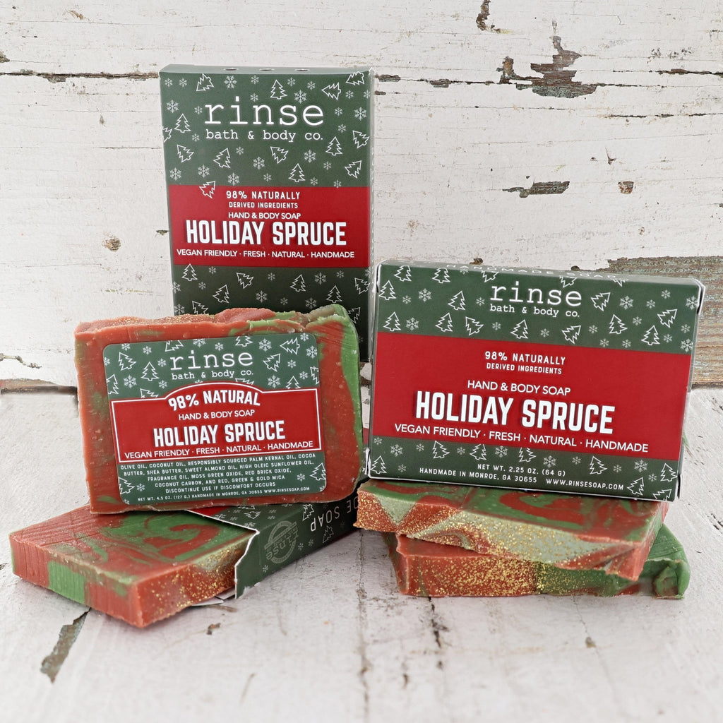 Mini Holiday Spruce Soap - wholesale rinsesoap
