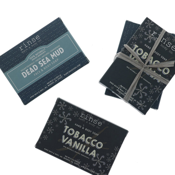 Mini Soap 2 Pack- Tobacco Vanilla & Dead Sea Mud - wholesale rinsesoap