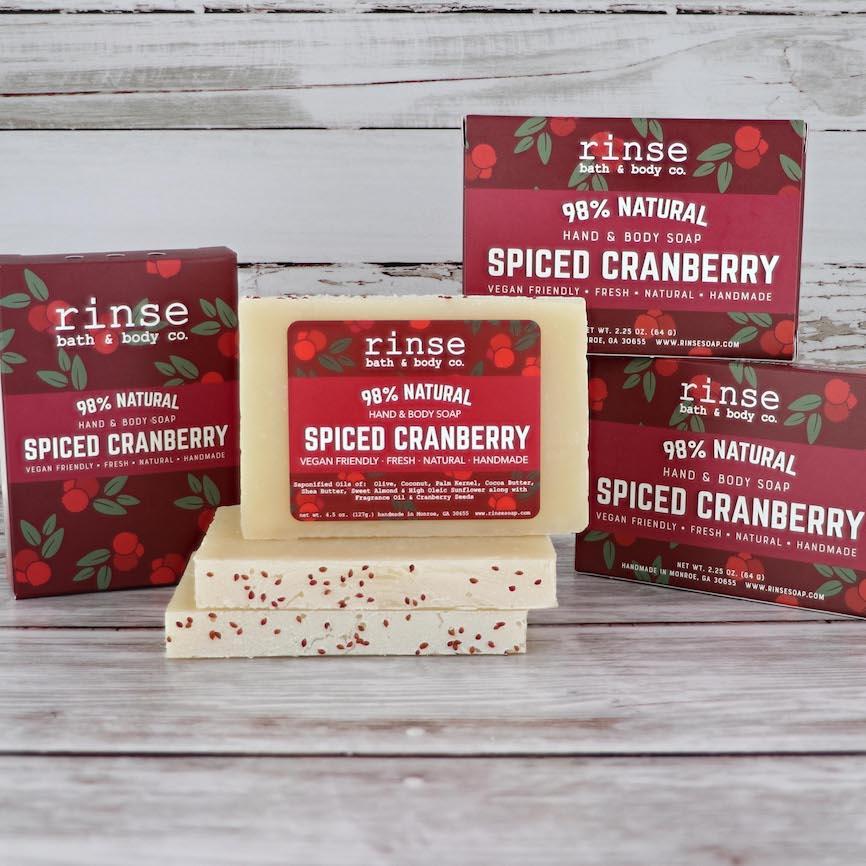 Mini Spiced Cranberry Soap - wholesale rinsesoap