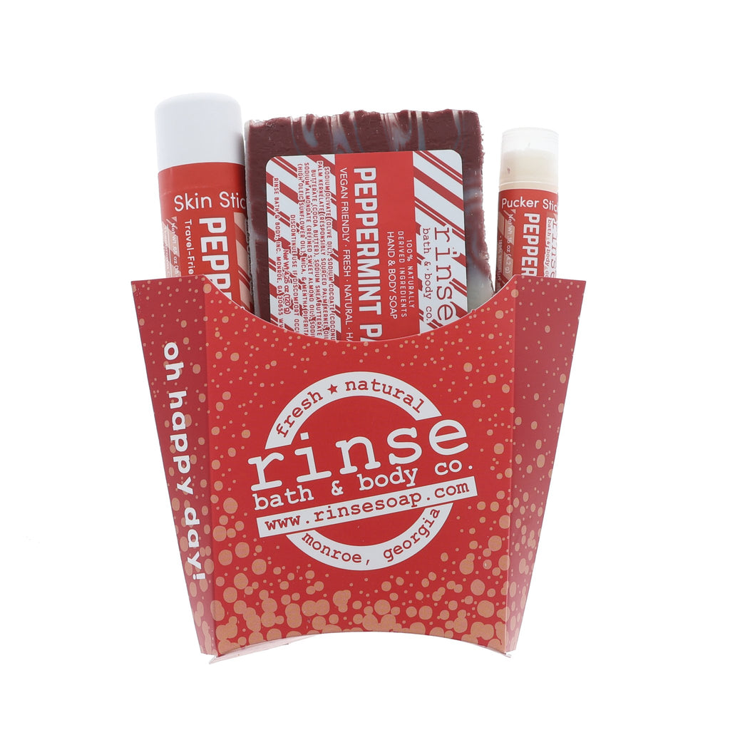 Peppermint Patti Fry Box Bundle - Rinse Bath & Body Wholesale