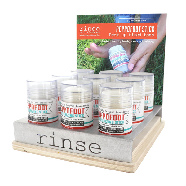 Peppofoot Stick Display - Filled - wholesale rinsesoap