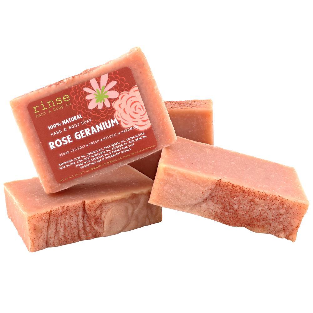 Rose Geranium Soap - wholesale rinsesoap