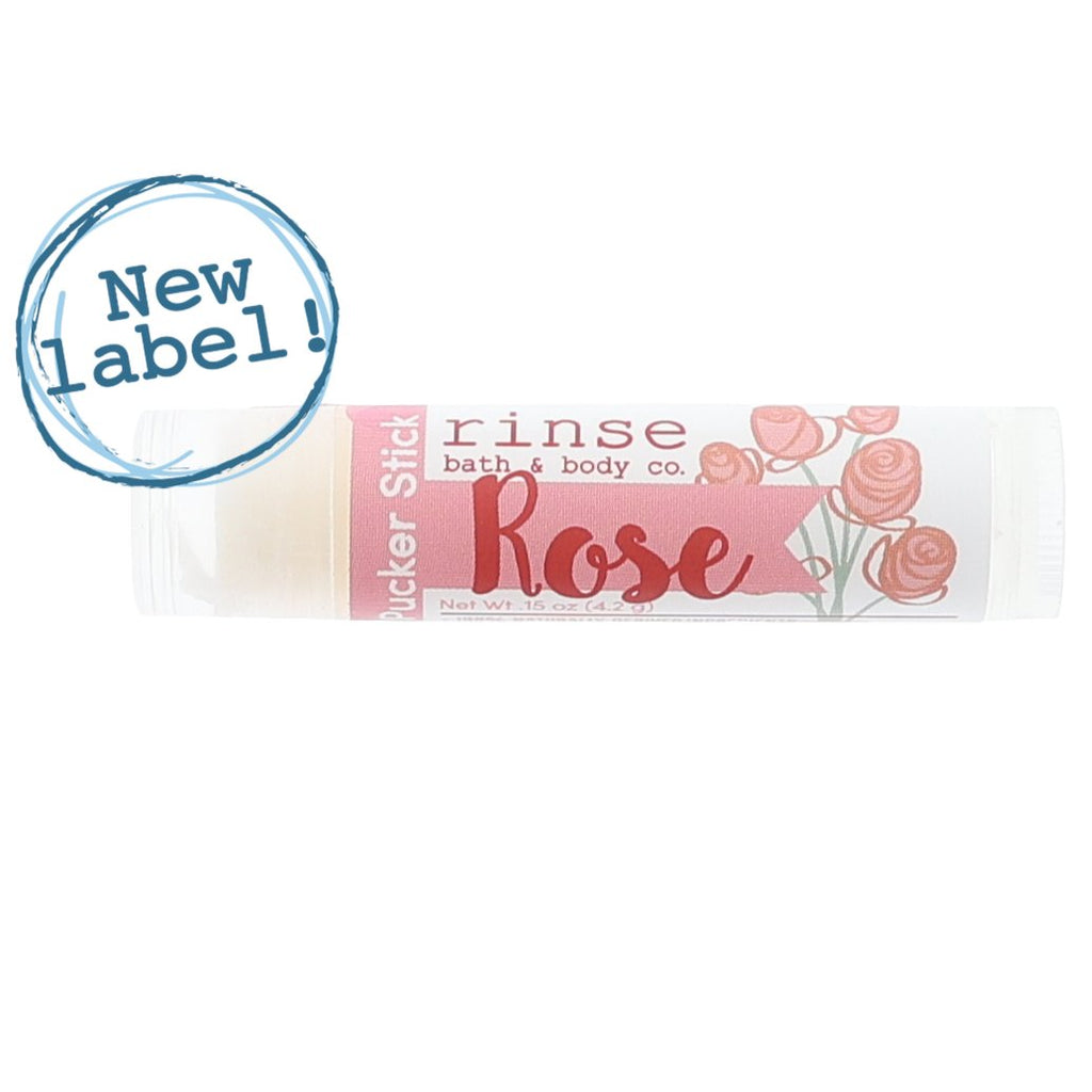 Rose Pucker Stick - Rinse Bath & Body Wholesale