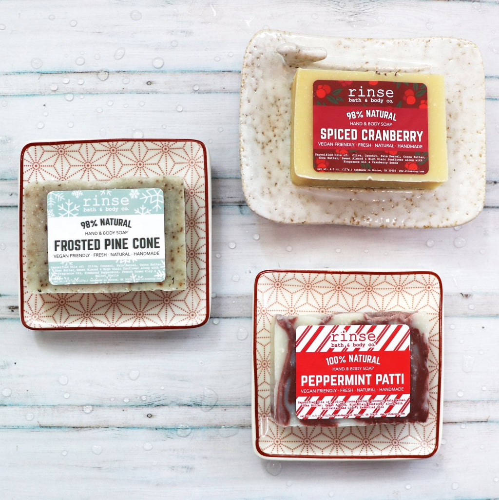 Sample of the Season Soap Box (3 bars) - wholesale rinsesoap