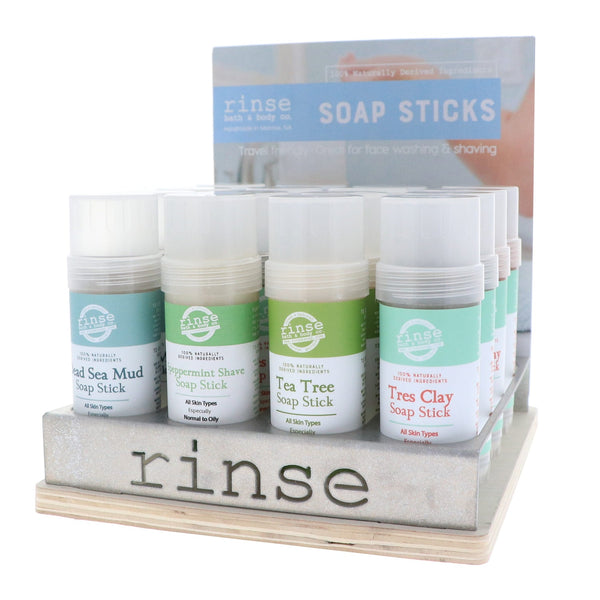 Soap Stick Display - Filled (4 flavor) - wholesale rinsesoap