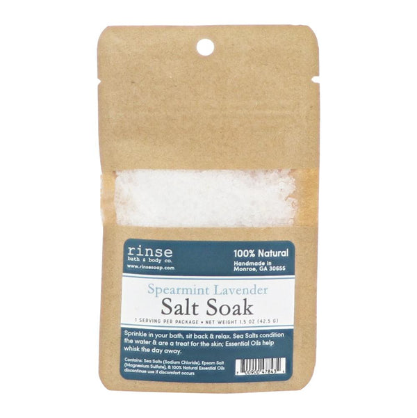 Spearmint Lavender Soaking Salts - wholesale rinsesoap