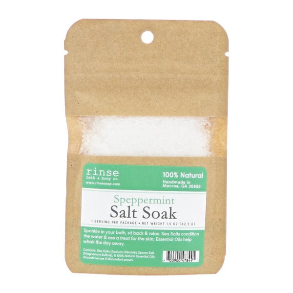 Speppermint Soaking Salts - wholesale rinsesoap