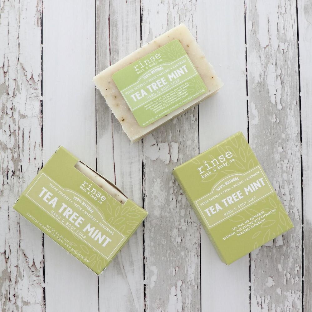 Tea Tree Mint Soap - wholesale rinsesoap