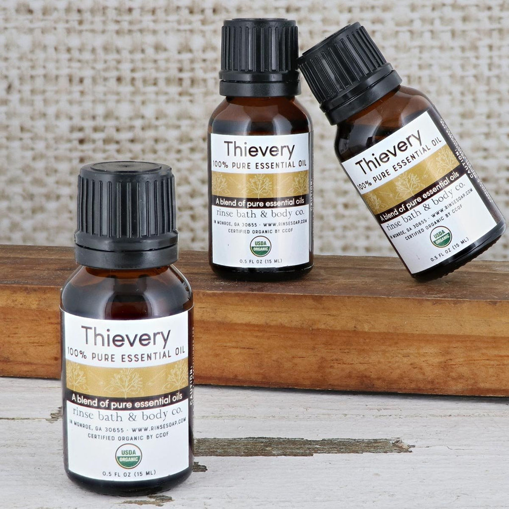 Thievery Essential Oil - Certified Organic - wholesale rinsesoap