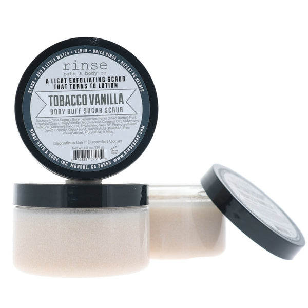 Tobacco Vanilla Body Buff - wholesale rinsesoap